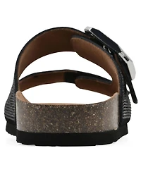 White Mountain Women's Granitas Round Toe Flat Sandals