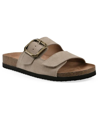 White Mountain Women's Hayloft Round Toe Flat Sandals