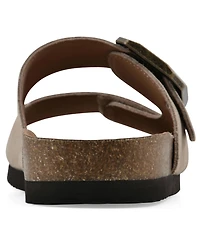 White Mountain Women's Hayloft Round Toe Flat Sandals