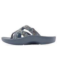 White Mountain Women's Rip Round Toe Flat Sandals