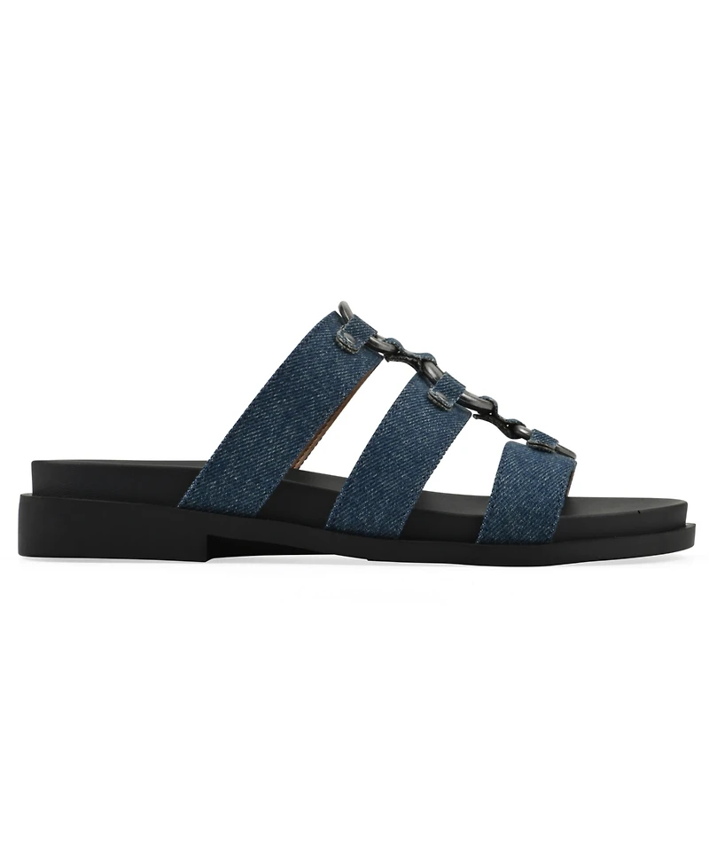 White Mountain Women's Koala Slip-On Flat Sandals