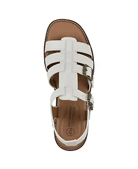 White Mountain Women's Mayday Round Toe Flat Sandals
