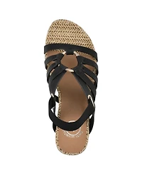 White Mountain Women's Ataps Round Toe Wedge Sandals