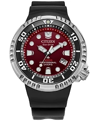 Citizen Men's Promasters Sea Dive Black BENEBiOL Pu Strap Watch 46mm