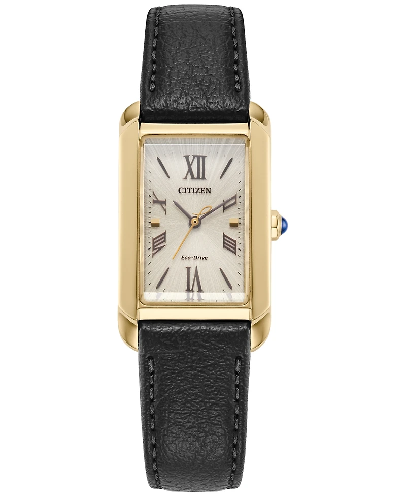 Citizen Women's Classic Bianca Black Apple Material Strap Watch 32.4mm