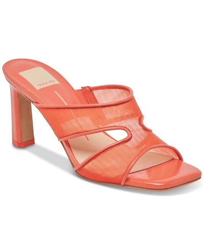 Dolce Vita Women's Gitel Crossband Slide High Heel Dress Sandals