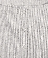 On 34th Women's Snap-Front Rib-Knit Top, Exclusively at Macy's