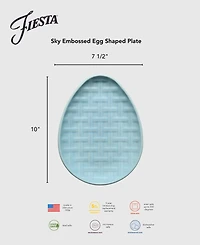 Fiesta Embossed Egg Plate