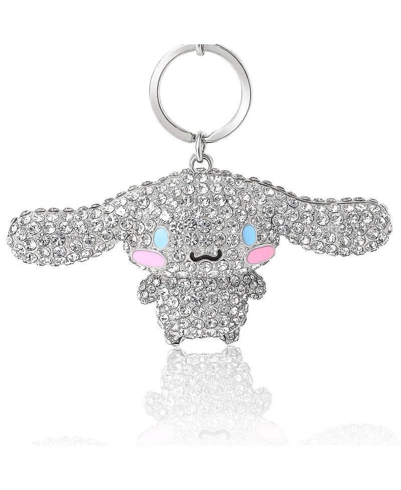 Hello Kitty Cinnamoroll Crystal-Embellished Keychain Travel Bag Charm
