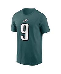 Nike Men's Nick Foles Midnight Green Philadelphia Eagles Retired Player Name Number T-Shirt