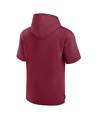Fanatics Men's Garnet Florida State Seminoles Ready Short Sleeve Pullover Hoodie
