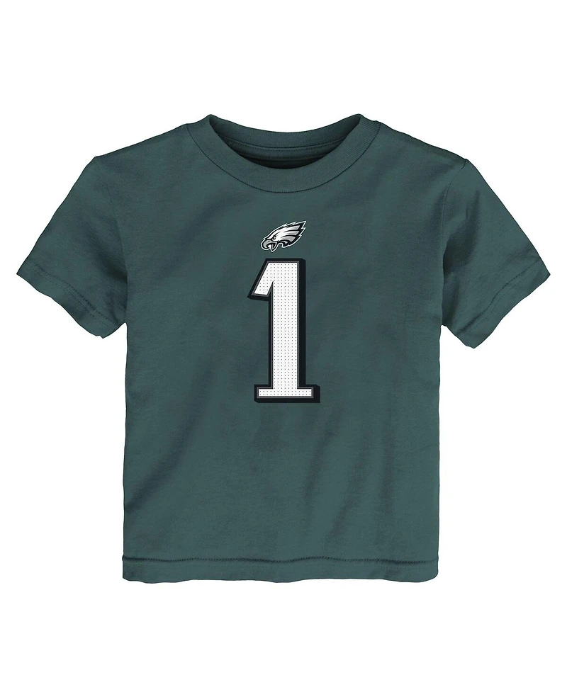 Nike Toddler Jalen Hurts Midnight Green Philadelphia Eagles Player Name Number T-Shirt
