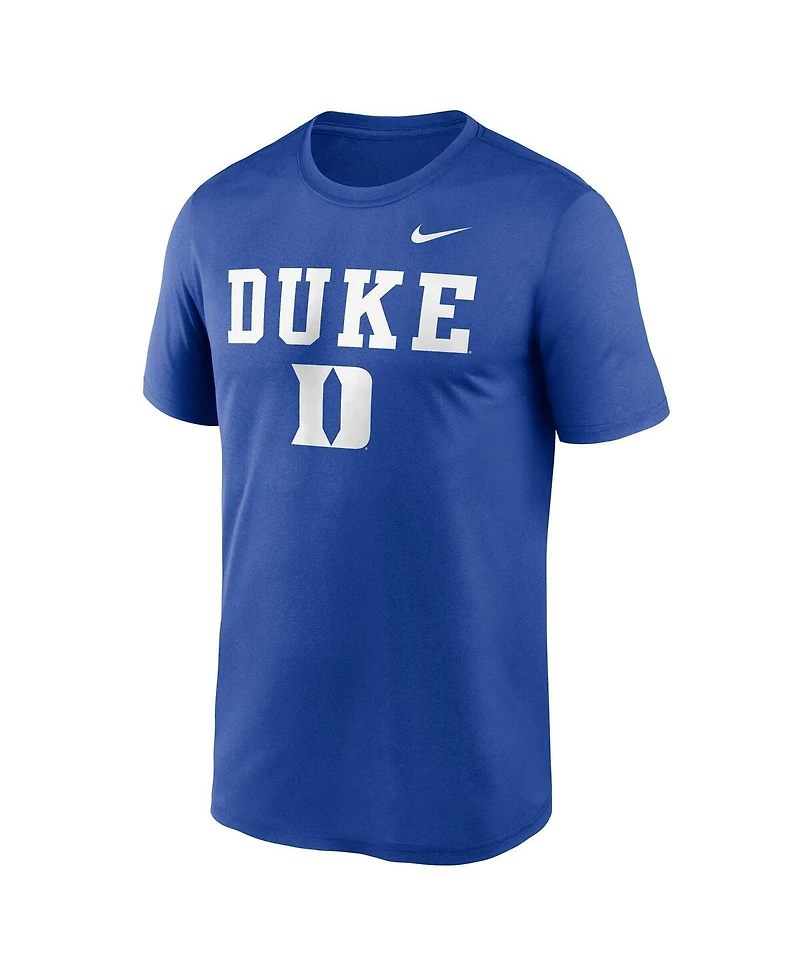 Nike Men's Royal Duke Blue Devils Lockup Legend Performance T-Shirt