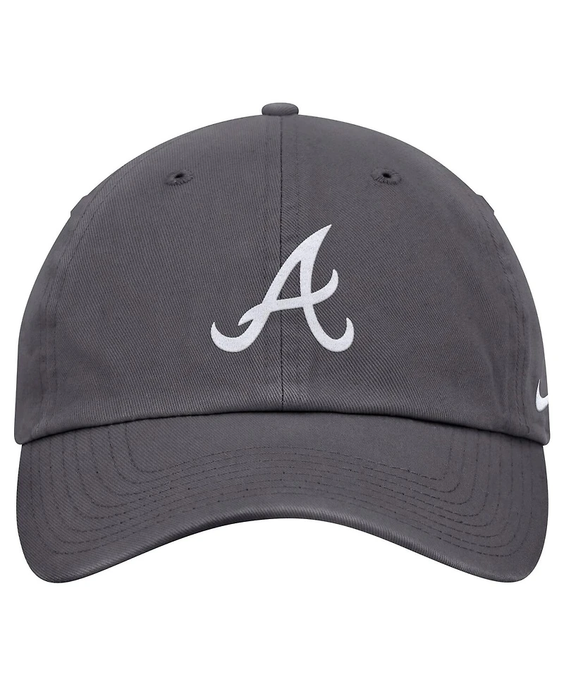 Nike Men's Gray Atlanta Braves Club Adjustable Hat