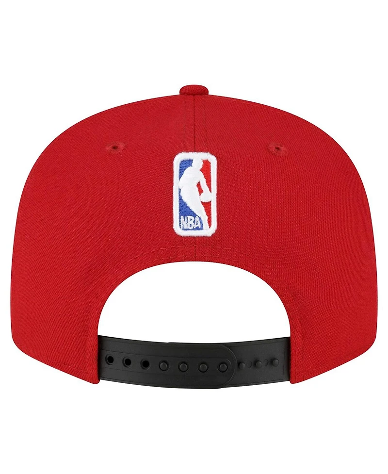 New Era Men's Red Miami Heat Jersey Hook Statement Edition 9FIFTY Snapback Hat