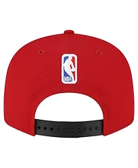 New Era Men's Red Miami Heat Jersey Hook Statement Edition 9FIFTY Snapback Hat