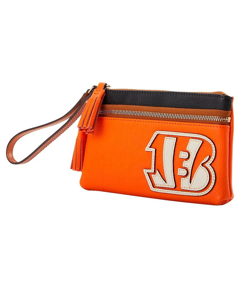 Dooney & Bourke Cincinnati Bengals Infield Double-Zip Wristlet