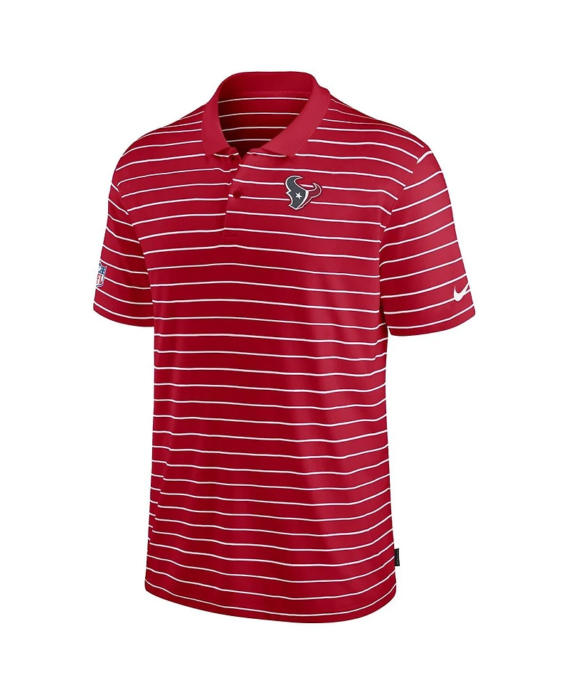 Nike Men's Red Houston Texans Sideline Lock Up Victory Performance Polo