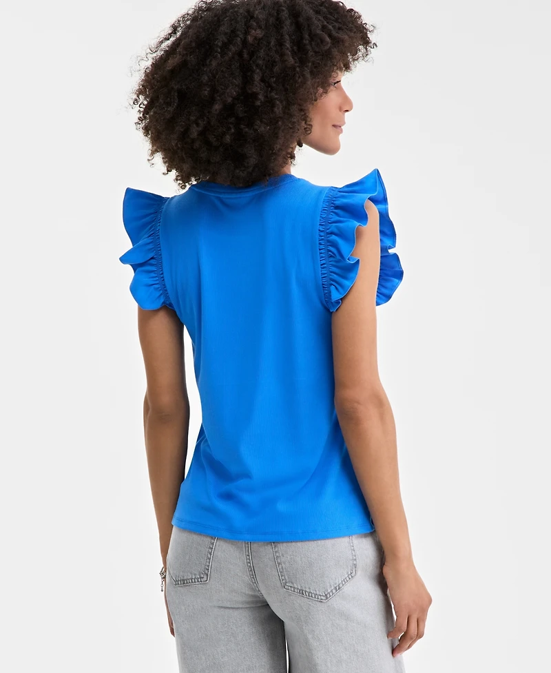 On 34th Women's Ruffle-Sleeve Knit Top