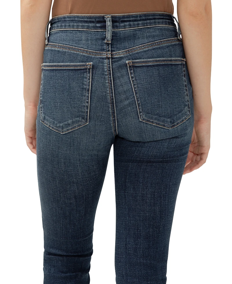 Silver Jeans Co. Women's Most Wanted Mid Rise Ankle Straight Jeans