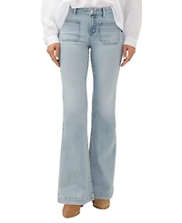Silver Jeans Co. Women's Suki Mid Rise Curvy Fit Flare Jeans