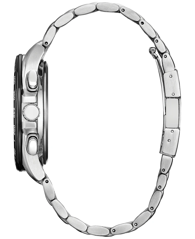 Citizen Men's Sport Luxury Pcat Silver-Tone Stainless Steel Bracelet Watch 43mm