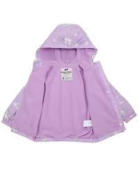 Rokka&Rolla Toddler Girls Fleece Lined Windbreaker Rain Jacket