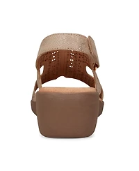 Easy Spirit Women's Kali Low Wedge Slingback Sandals