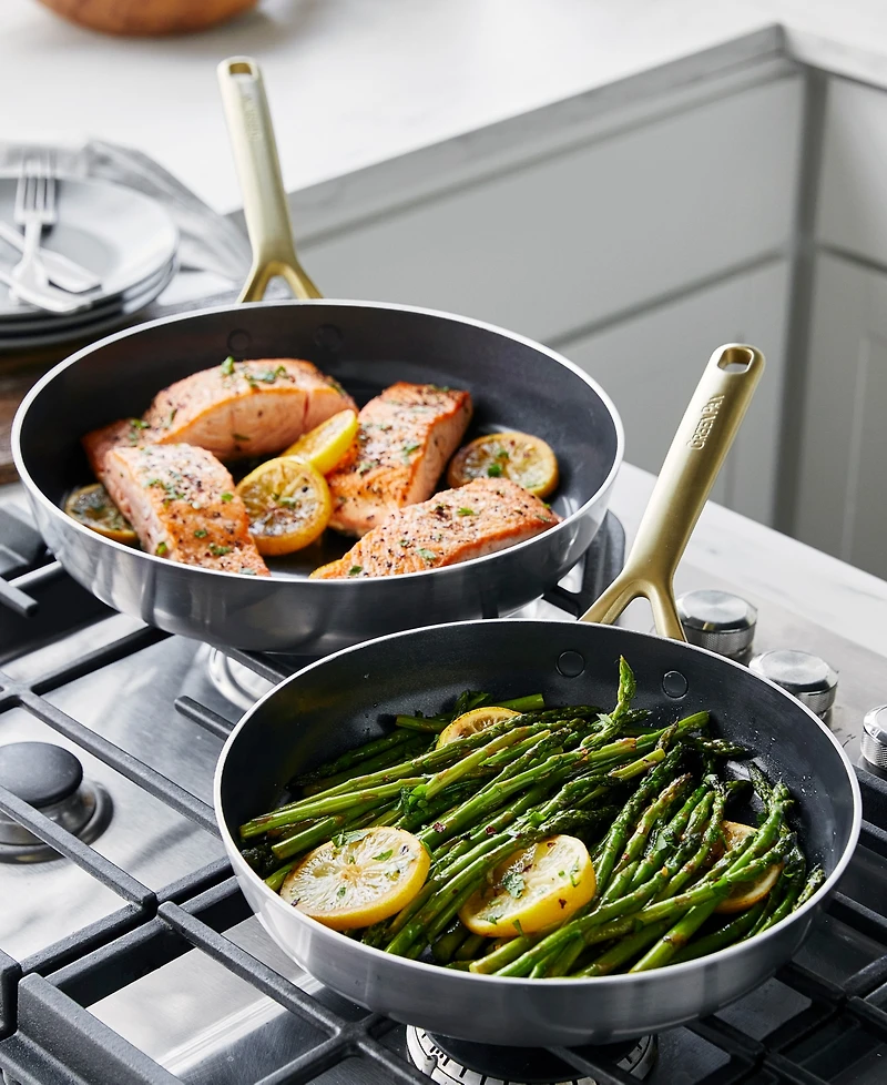 GreenPan GP5 Stainless Steel 2-Piece Frypan Set