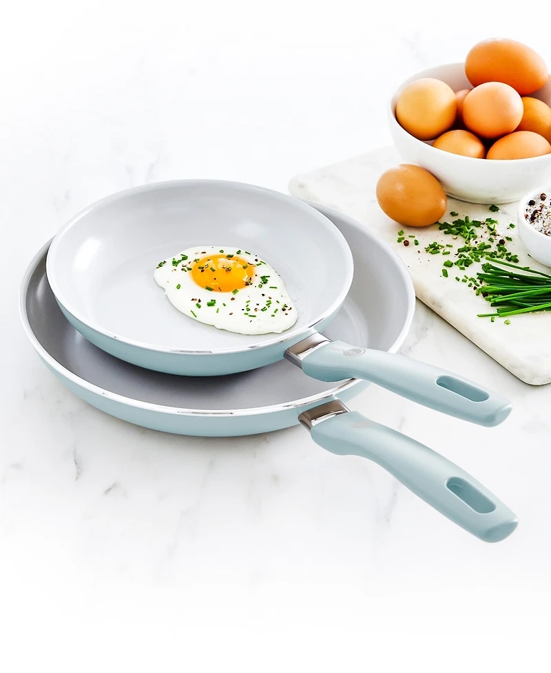 GreenPan Dover Ceramic Nonstick 2-Piece Frypan Set