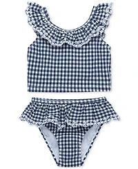 Little Me Baby Girls Gingham-Print 2-Piece Swimsuit