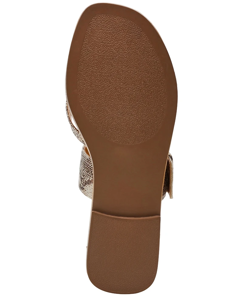 Dv Dolce Vita Women's Joolz Buckle Slip-On Flat Sandals