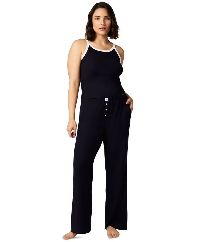 Gap Women's Striped Halter-Neck Sleeveless Pajama Top