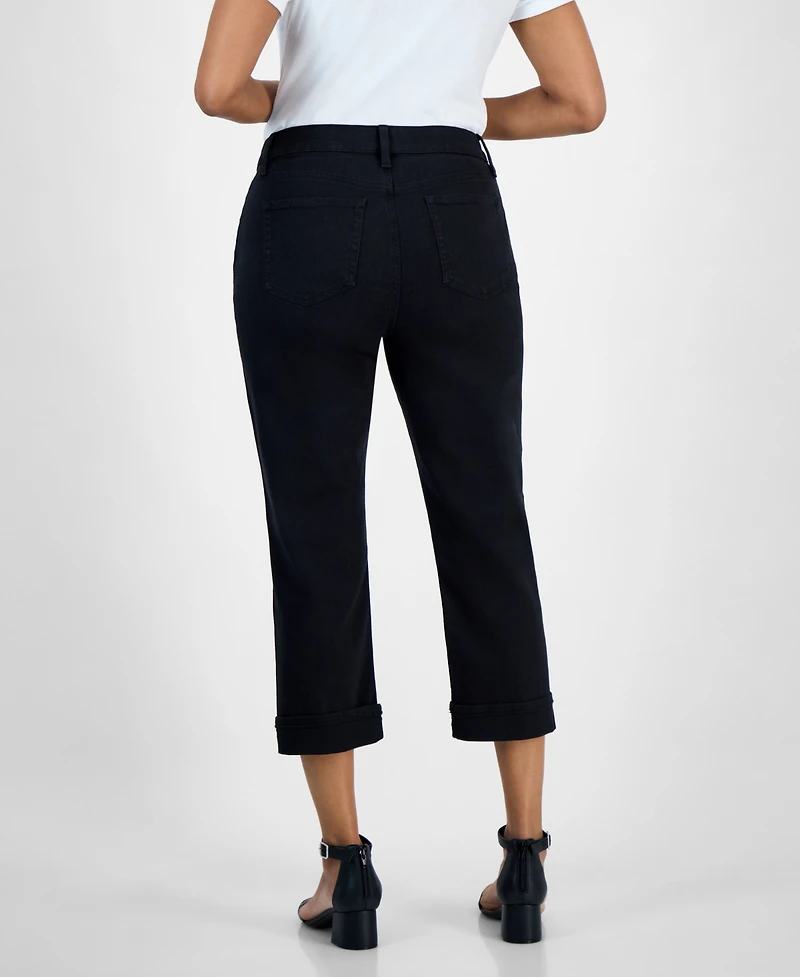 Style & Co Women's Mid-Rise Curvy Capri Jeans, Exclusively at Macy's