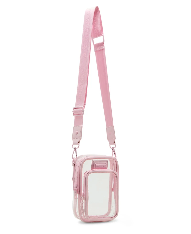 Madden Girl Willowv Clear Cellphone Crossbody Bag