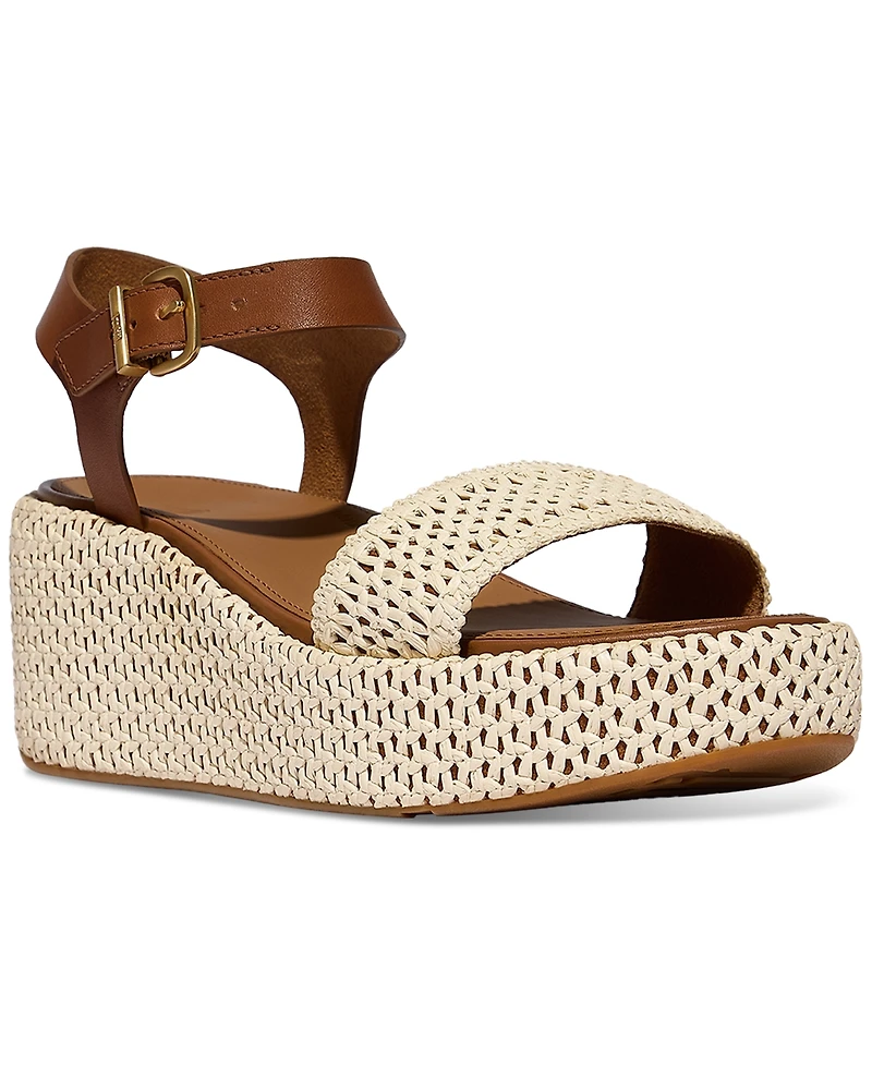 FitFlop Women's Platform Woven Wedge Sandals