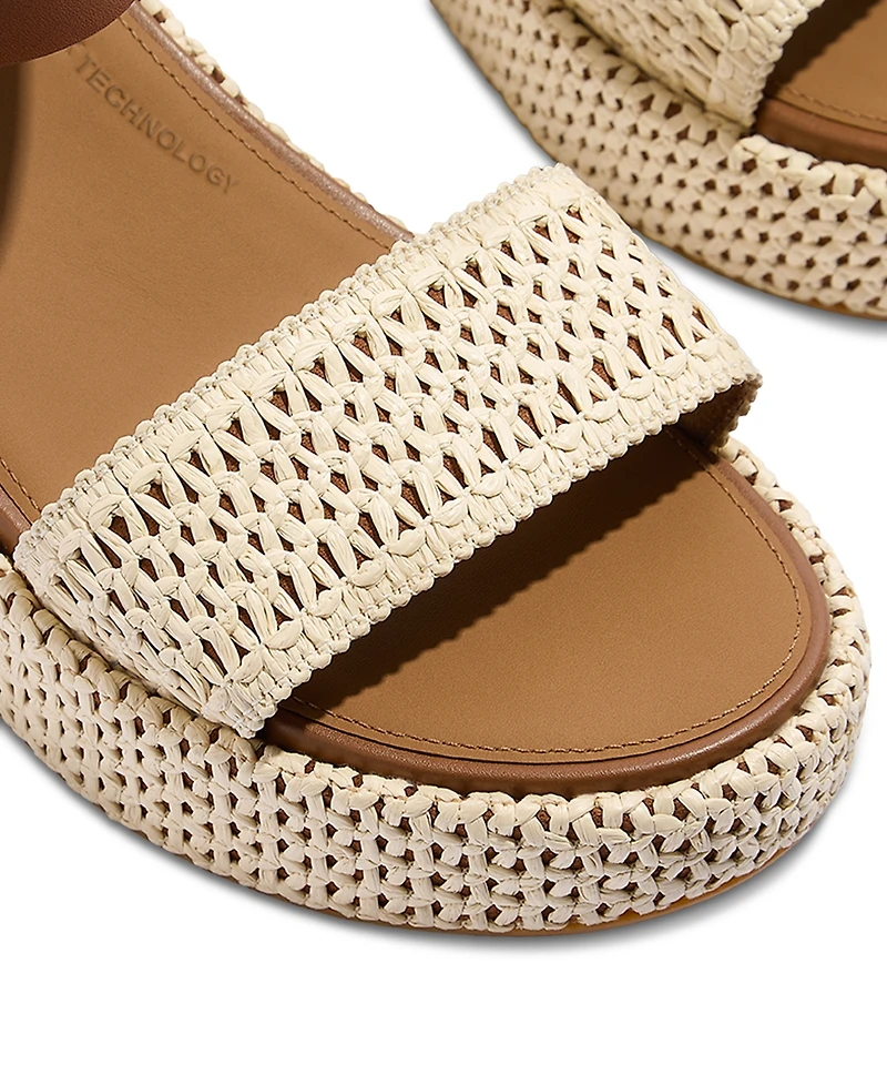 FitFlop Women's Platform Woven Wedge Sandals