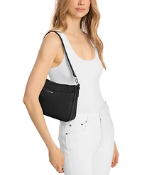 Michael Kors Jet Set Small Top Zip Nylon Pouchette Crossbody