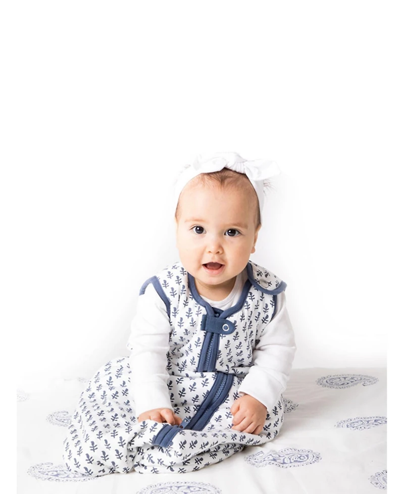Tog 2.2 (Quilted) - Fort Blue Wearable Baby Sleep Sack, Size Large 18- 36M
