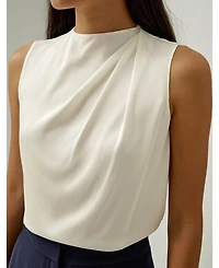 Lilysilk Women's Sleeveless Minimalist Silk Top