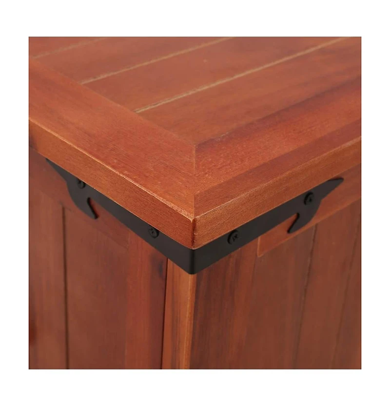 Storage Chest 31.1"x13.4"x12.6" Solid Acacia Wood