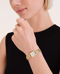 Rosefield Boxelle Women's Gold Tone Stainless Steel Bracelet Watch 19.5mm