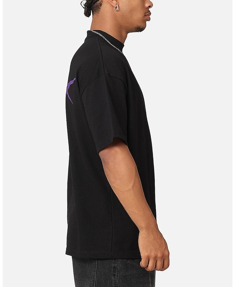 Metal Mock Neck T-Shirt