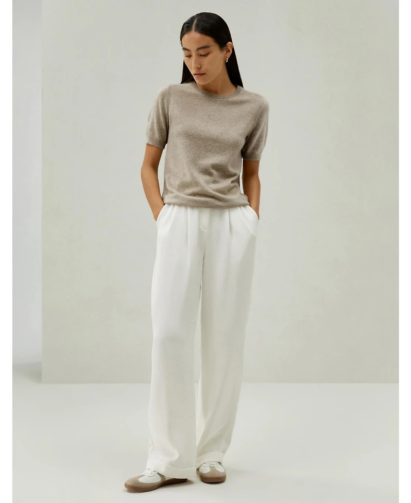 Lilysilk Women's Crew Neck Basic Knit Top