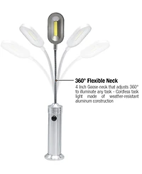Sorbus Led Magnetic Base light with Gooseneck & Weather Resistant 2 Pack