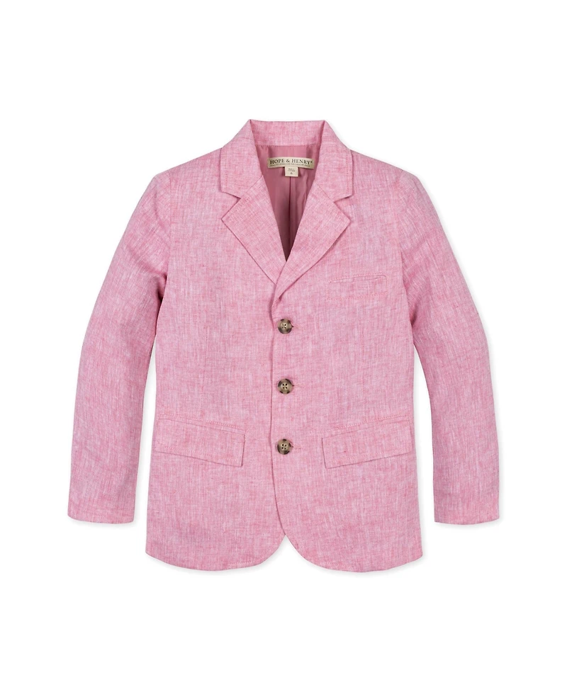 Hope & Henry Big Boys Heirloom Linen Suit Jacket
