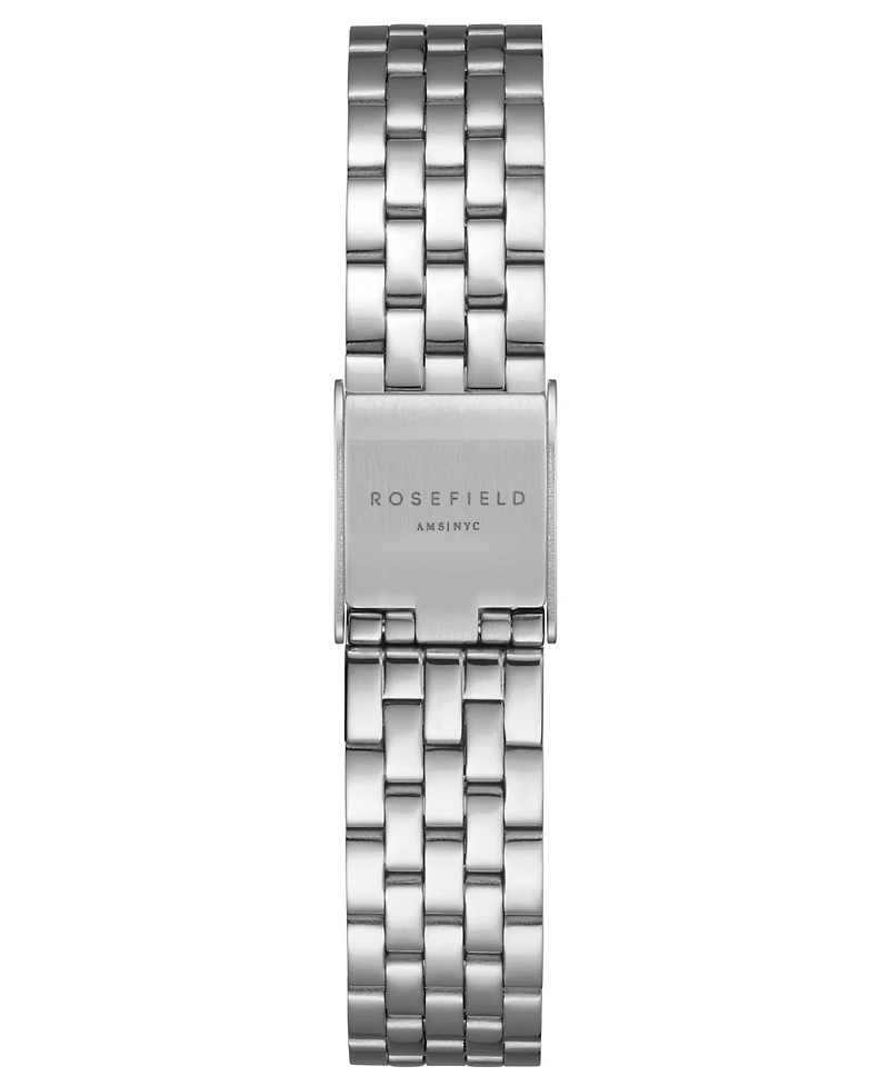 Rosefield Boxelle Women's Silver Tone Stainless Steel Bracelet Watch 19.5mm