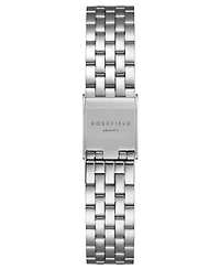 Rosefield Boxelle Women's Silver Tone Stainless Steel Bracelet Watch 19.5mm