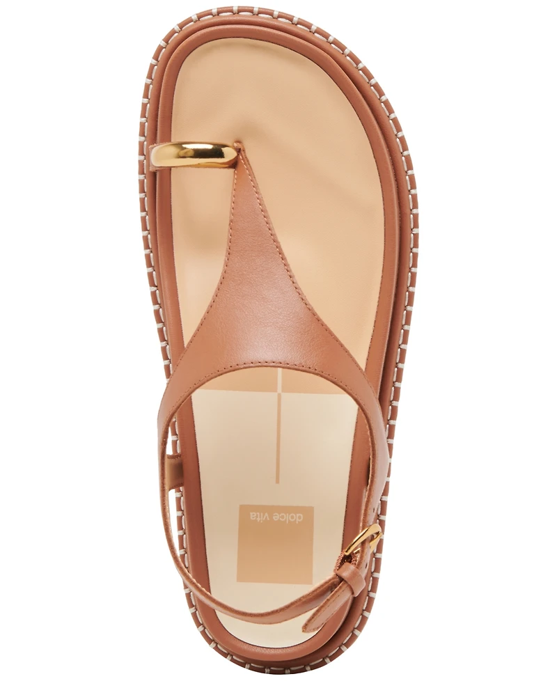 Dolce Vita Women's Stefan Toe Ring Thong Jewelry Footbed Flat Sandals