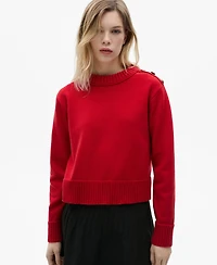 Mango Women's Jewel Buttons Knitted Sweater